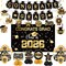 Class of 2026 Graduation Decorations Set - Gold Themed Congrats Grad Party Kit - Includes Backdrop, Banner, Balloons & Streamers - Complete High School & College Supplies